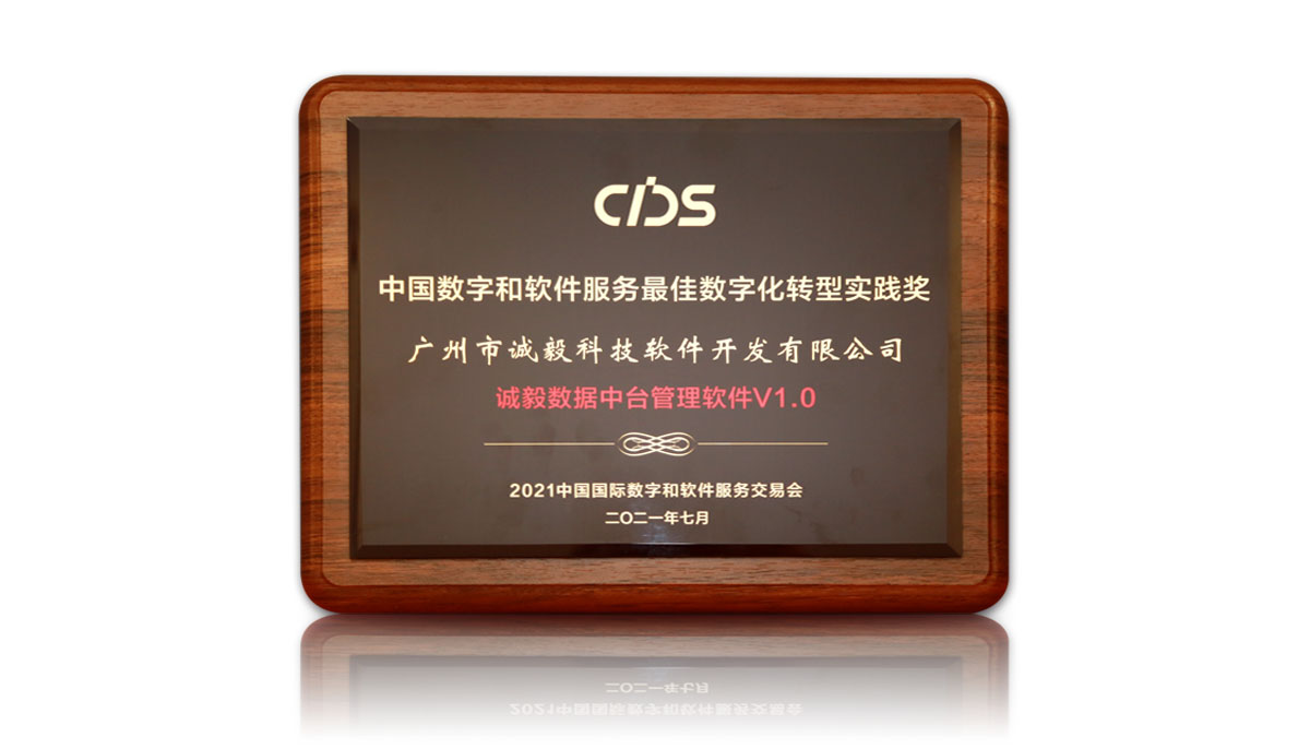 中國數(shù)字和軟件服務(wù)最佳數(shù)字化轉(zhuǎn)型實(shí)踐獎